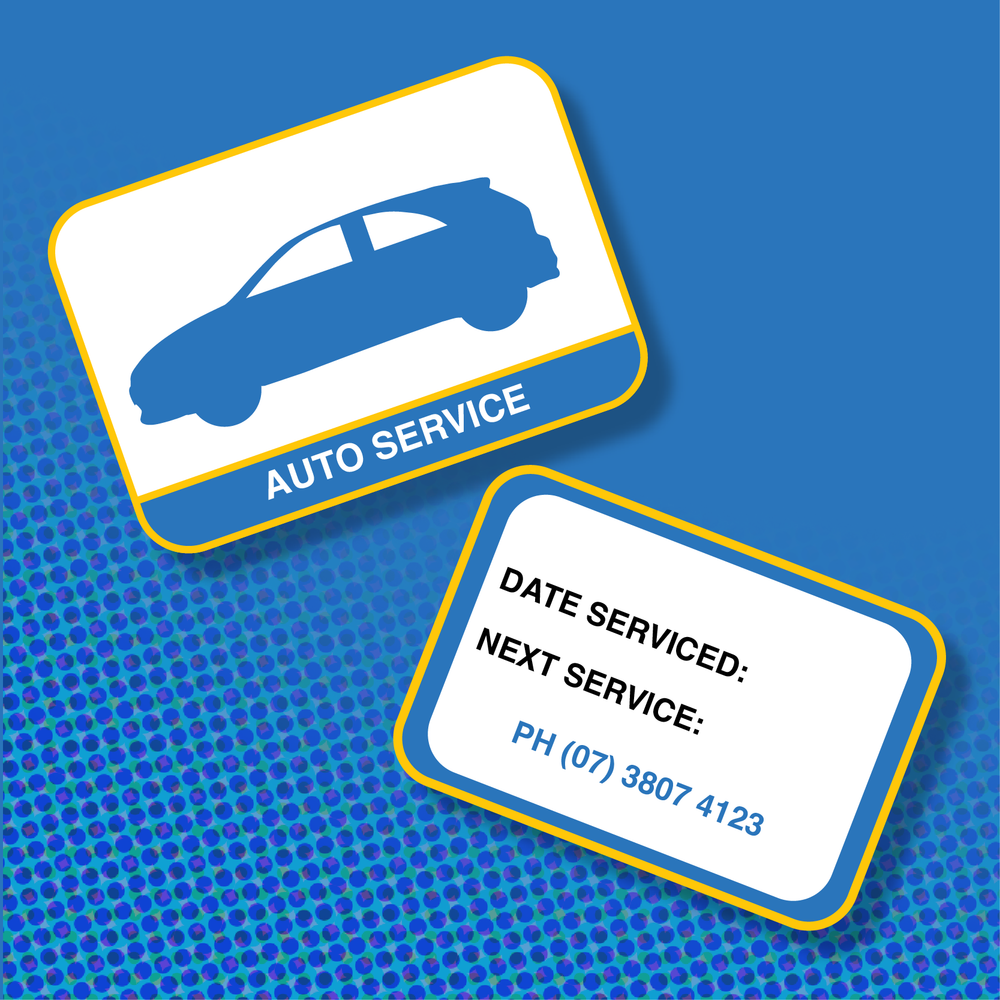 Double Sided Service Stickers