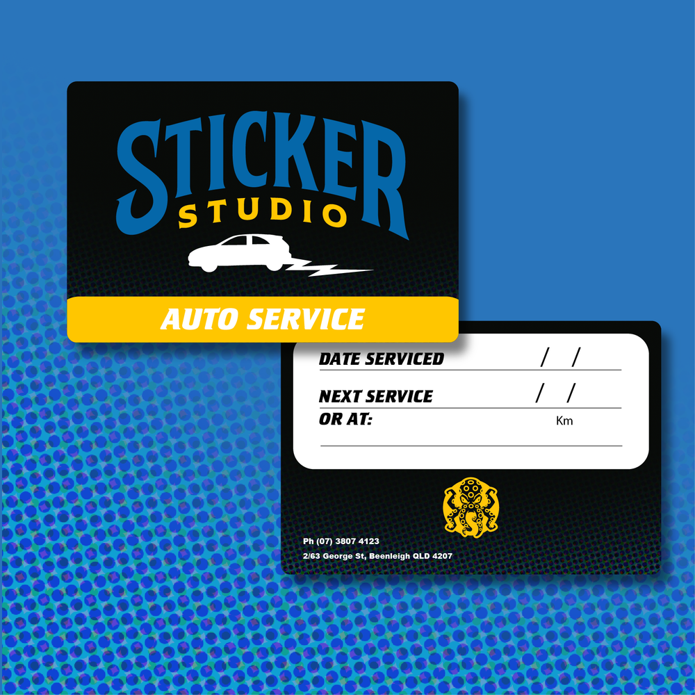 Double Sided Service Stickers
