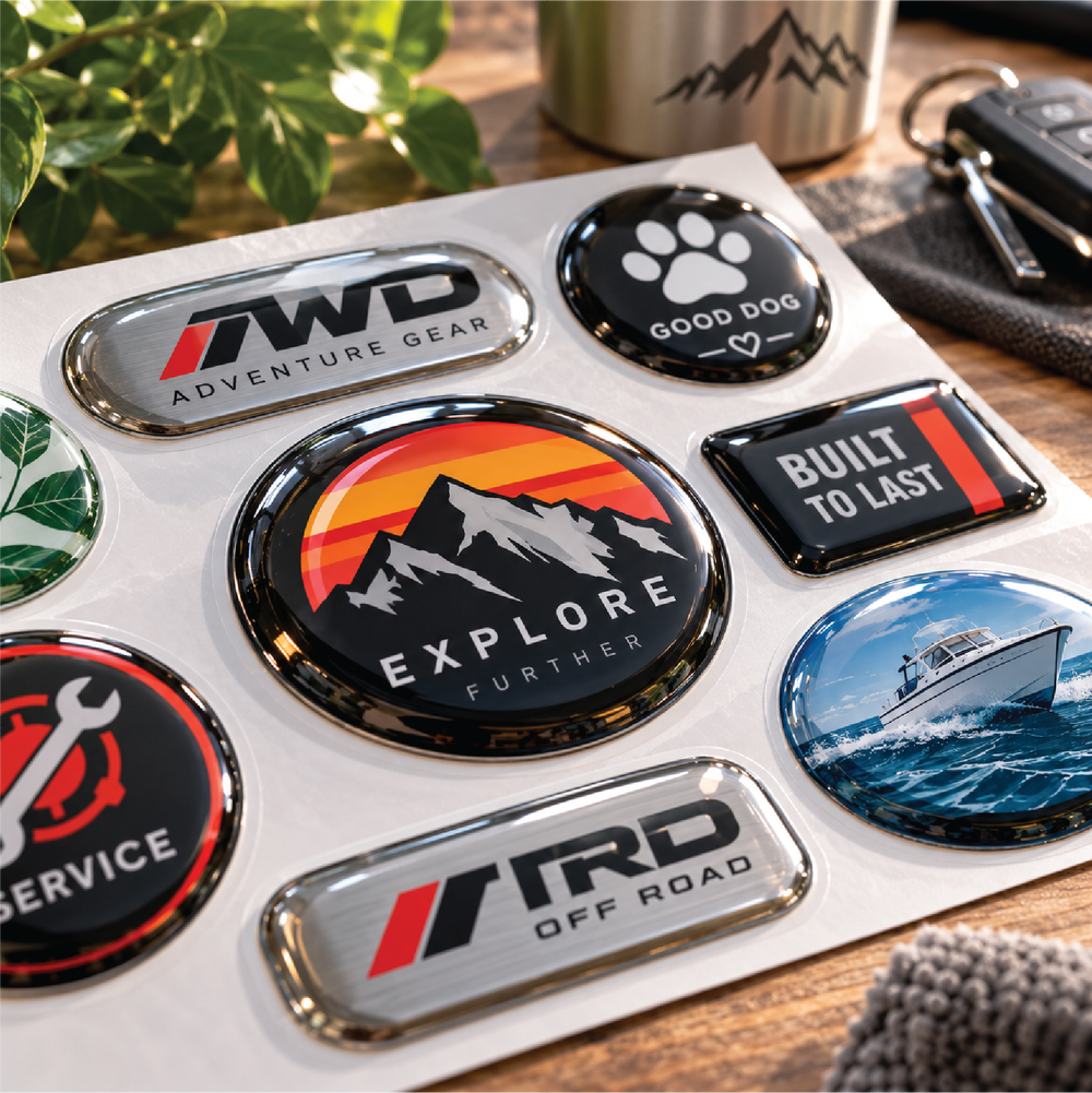 Resin Domed Stickers