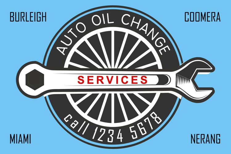 Auto Oil Change Stickers
