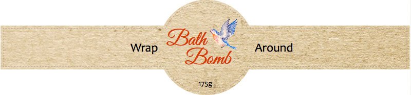 Bath Bomb Label