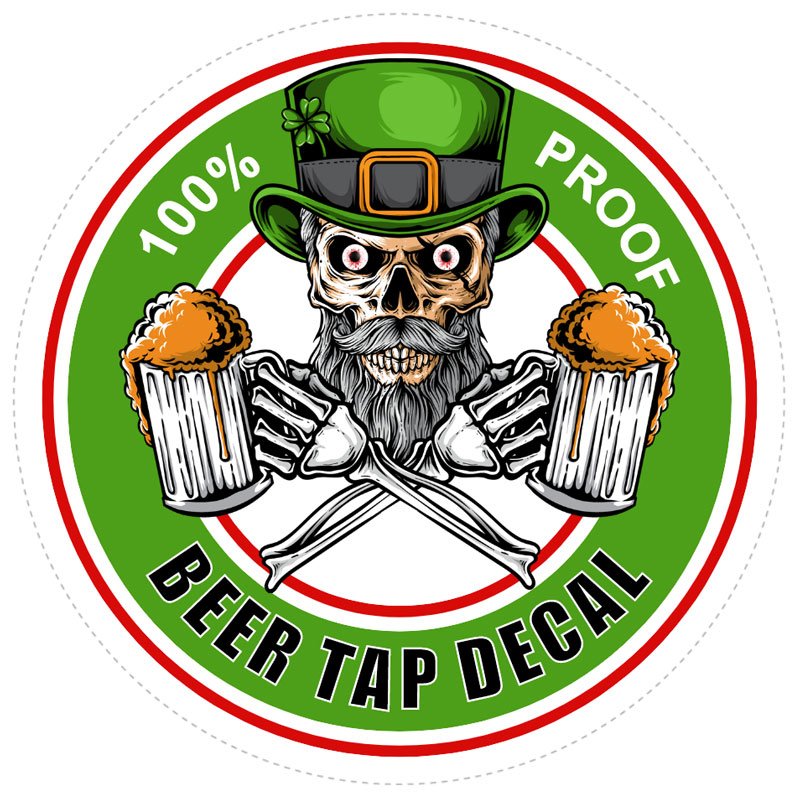 Resin Domed Beer Tap Decal