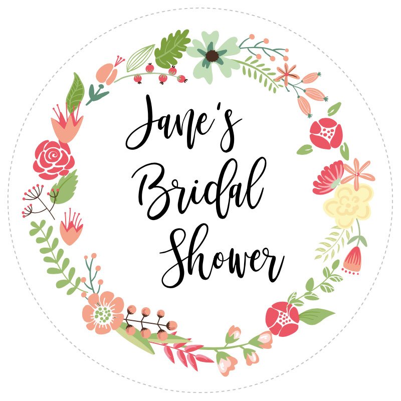 Bridal Shower Label