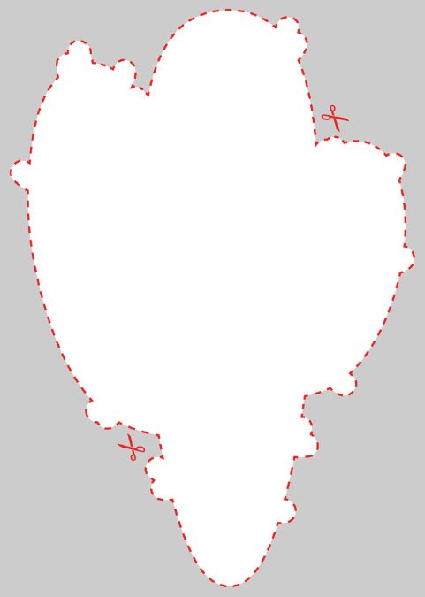 Blank Cactus Shaped Label