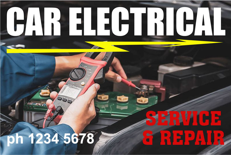 Car Electrical Service Stickers