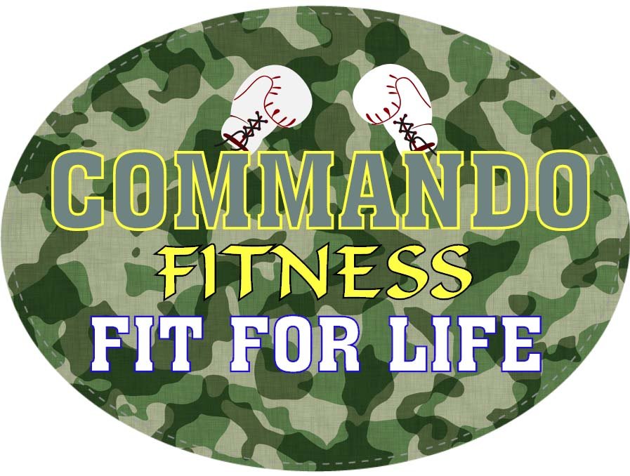 Commando Fitness Oval Label