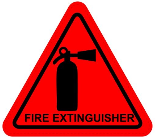 Fire Extinguisher Sign Sticker