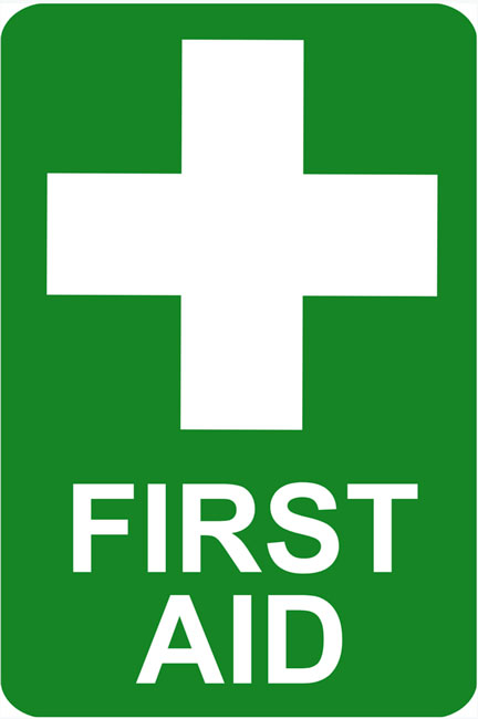 First Aid Green rectangular Sign