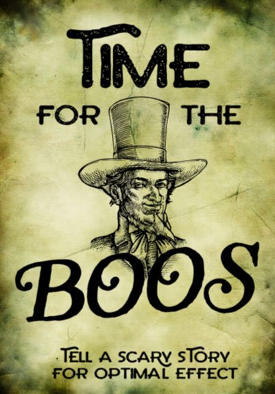 It's Time for Boos Wine Label