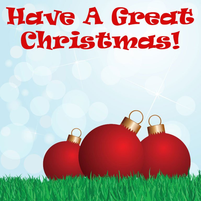 Have A Great Christmas Label