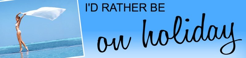 I'd Rather Be On Holidays Bumper Sticker