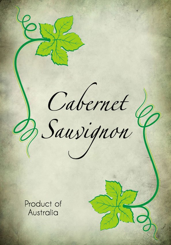 Curly Vine Wine Label