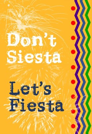 Lets Fiesta Wine Label