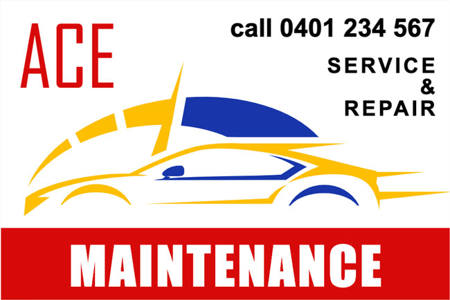 Maintenance Service Stickers