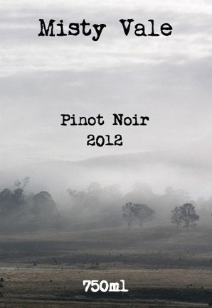 Misty Vale Wine Label