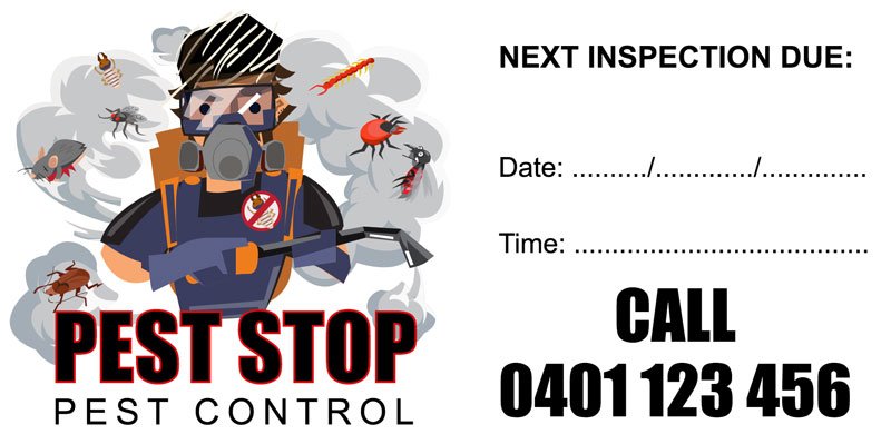Pest Inspection Due sticker