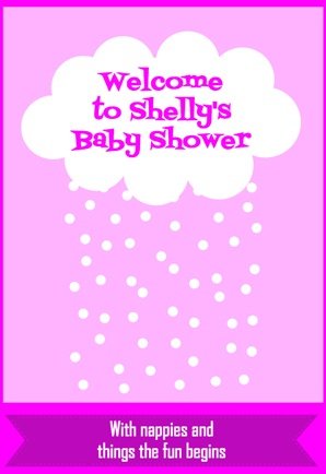 Baby Shower Wine Label