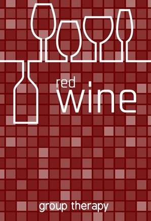 Checkered Red Wine Label