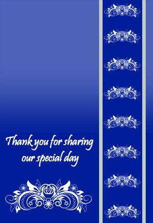 Royal Blue Classic Wine Label