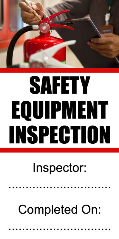 Safety Equipment Inspection sticker
