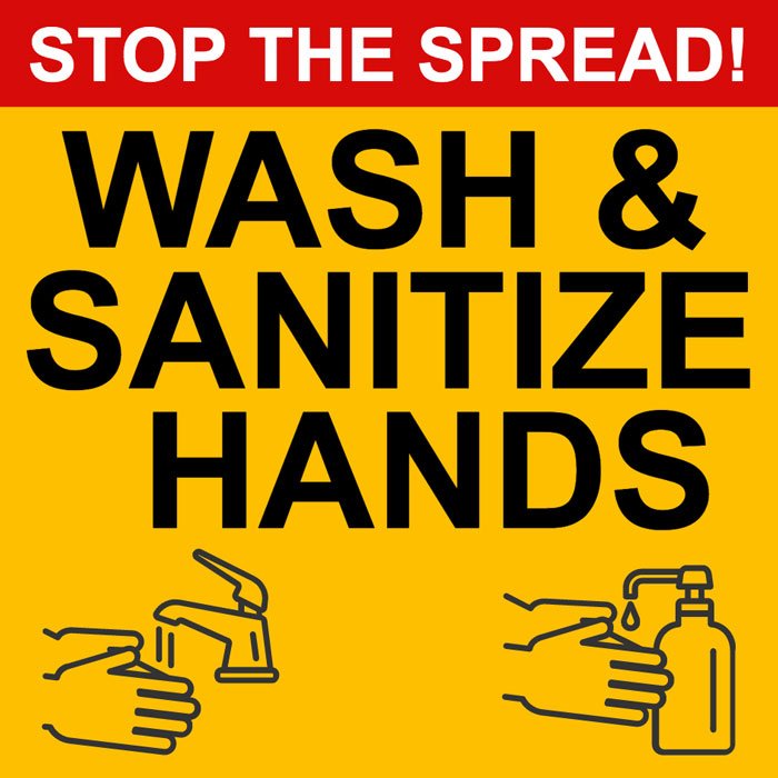 Stop the Spread warning Sign