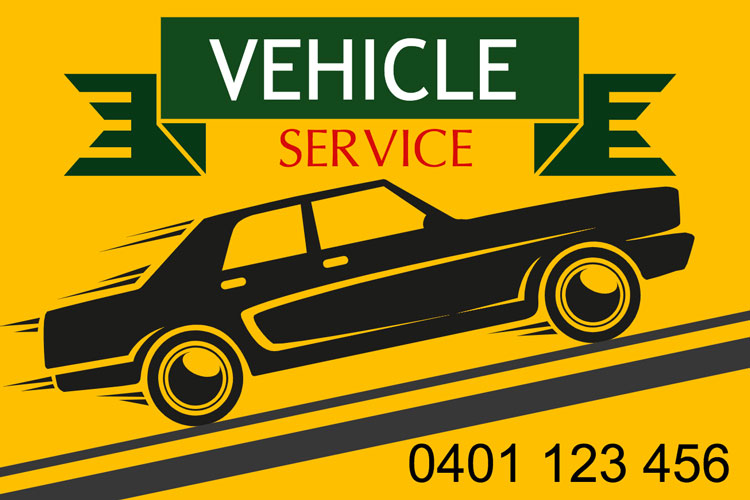 Vehicle Service Sticker