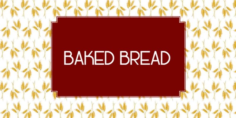 Baked Bread Product Label