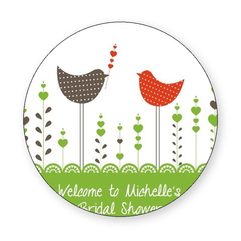 Bridal Shower Circular Wine Label product image