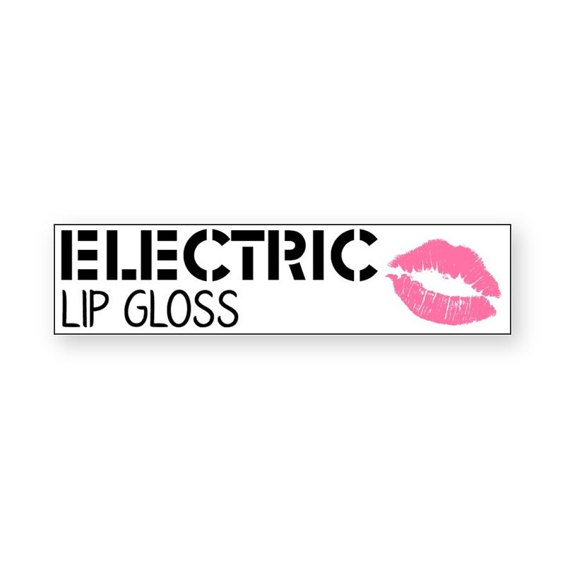 Electric Lip Gloss Makeup Label – product label