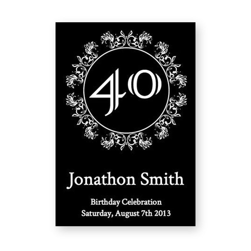 Elegant Black Wine Label product image