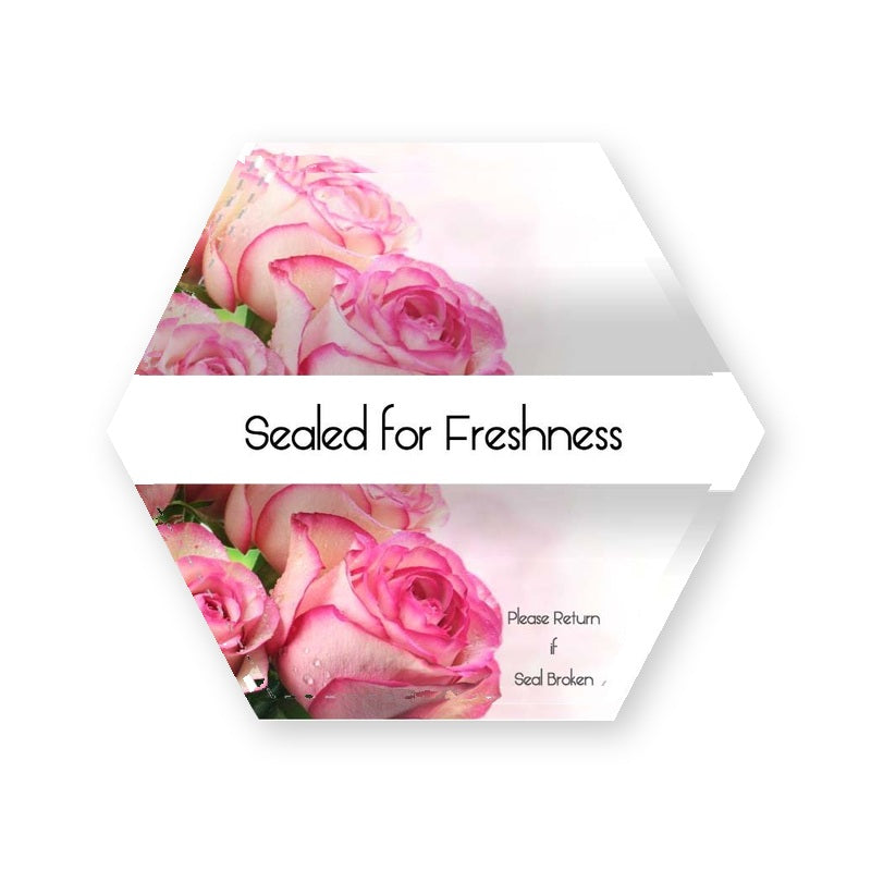 Freshness Seal Hexagonal Shaped Label