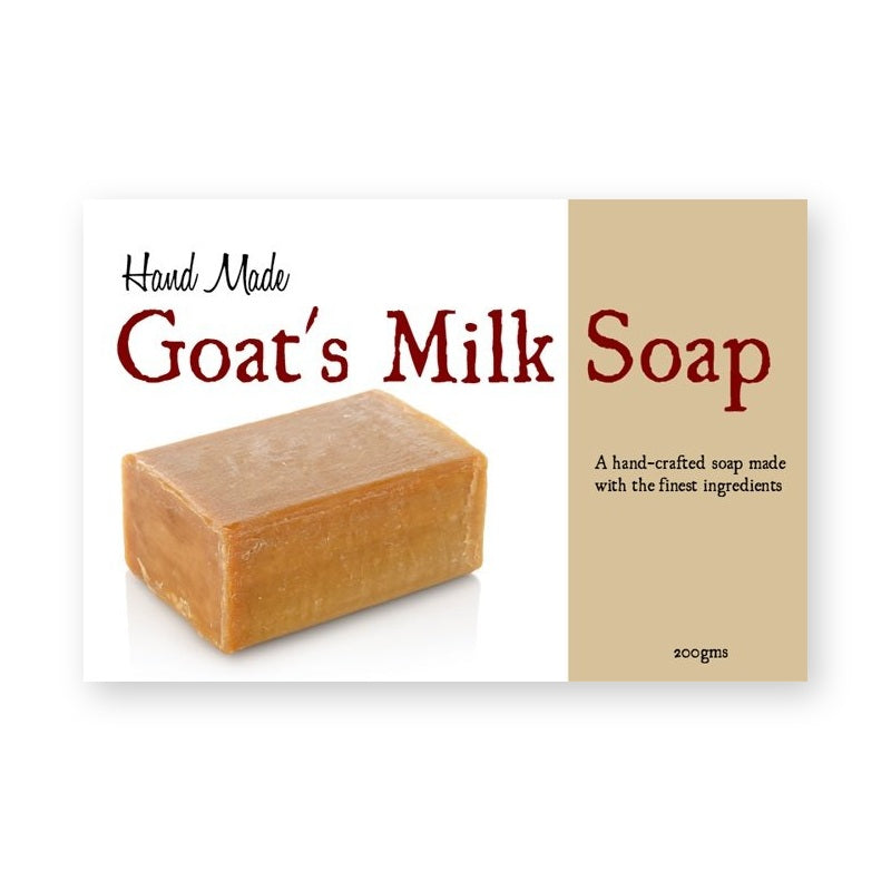Hand Made Goat's Milk Soap Label – product label