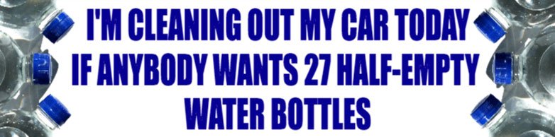 I'm Cleaning Out My Car Bumper Sticker