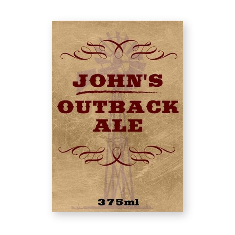 Outback Ale Beer Label