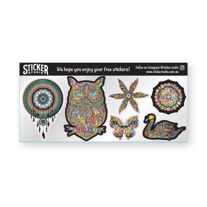 Mandala free sticker sheet