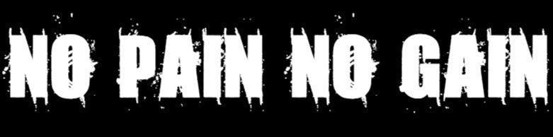 No Pain No Gain Bumper Sticker