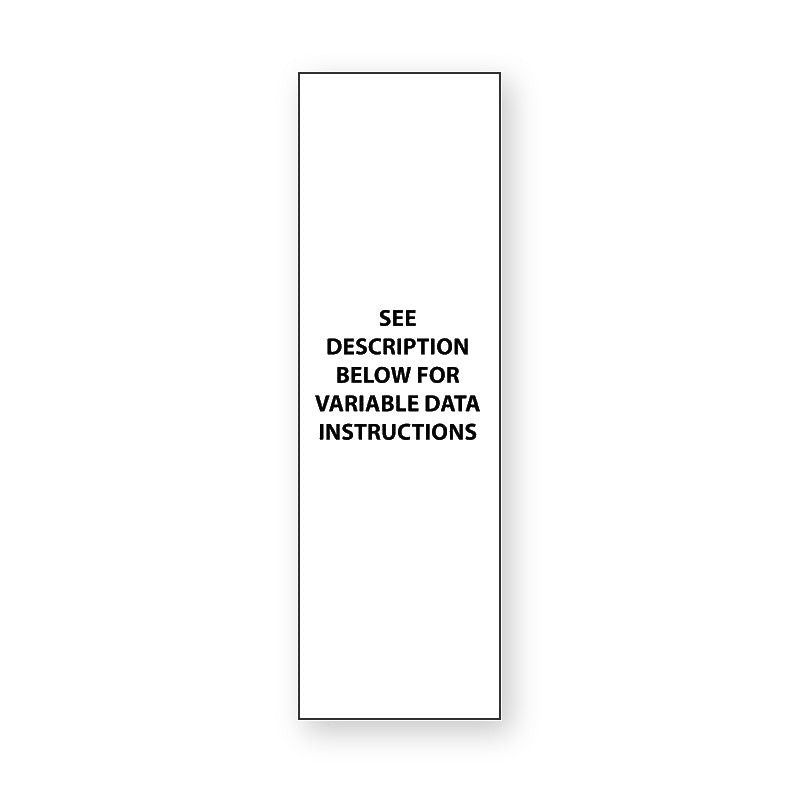 Rectangular Vertical 3:1 Label VD