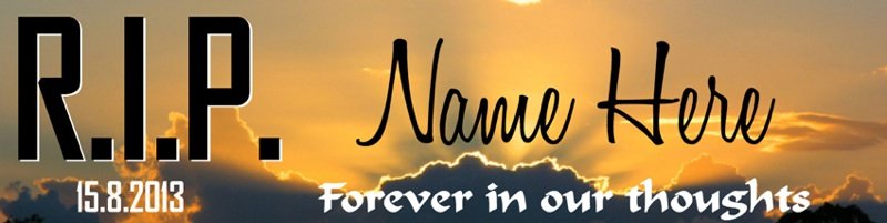 Rest In Peace Tribute Bumper Sticker