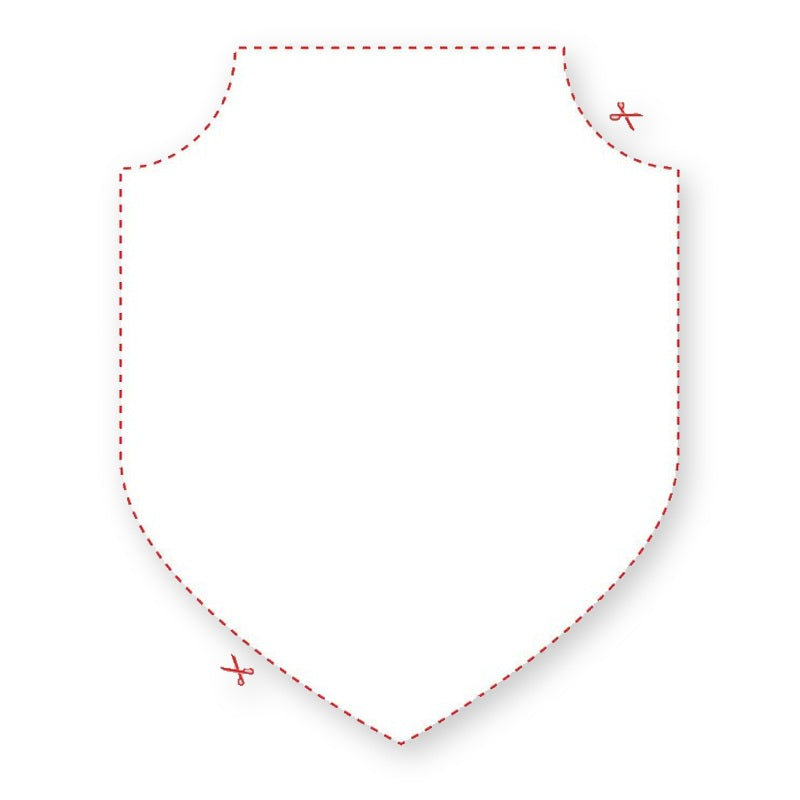 Blank Shield Badge Shaped Label product image