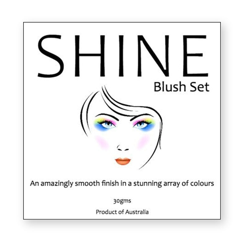 Shine Blush Makeup Label – product label