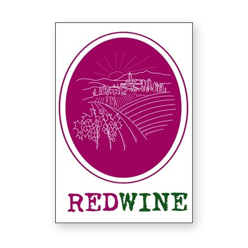 Simple Red Wine Label