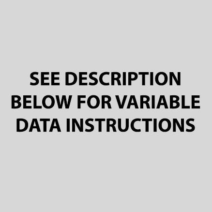 Square Label Var Data