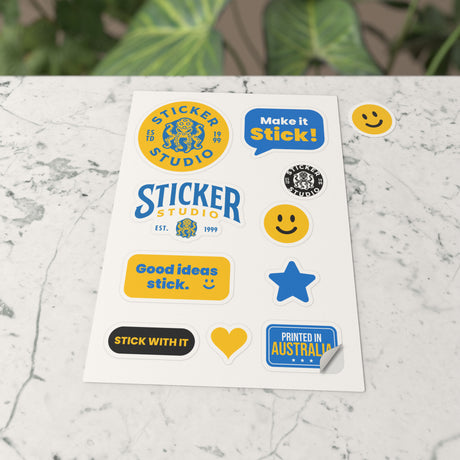 Custom printed sticker sheets by Sticker Studio