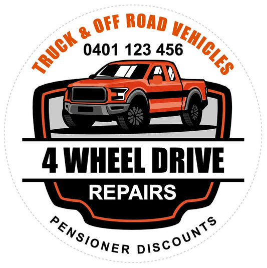 4 Wheel Drive Service Stickers