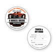 4 Wheel Drive Service Stickers showing front and reverse sticker designs
