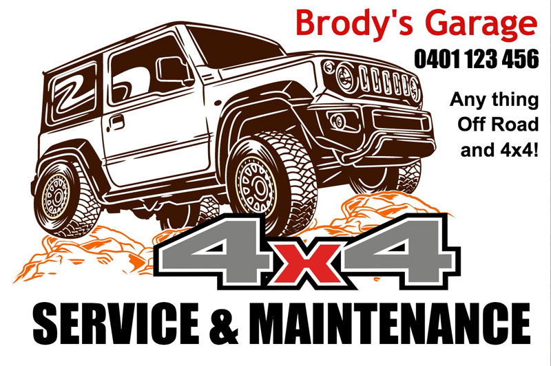 4x4 Vehicle Service Stickers