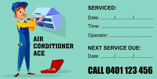 Air Conditioner Service sticker