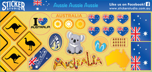 Australia free sticker sheet