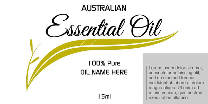 Australian Essential Oil labels