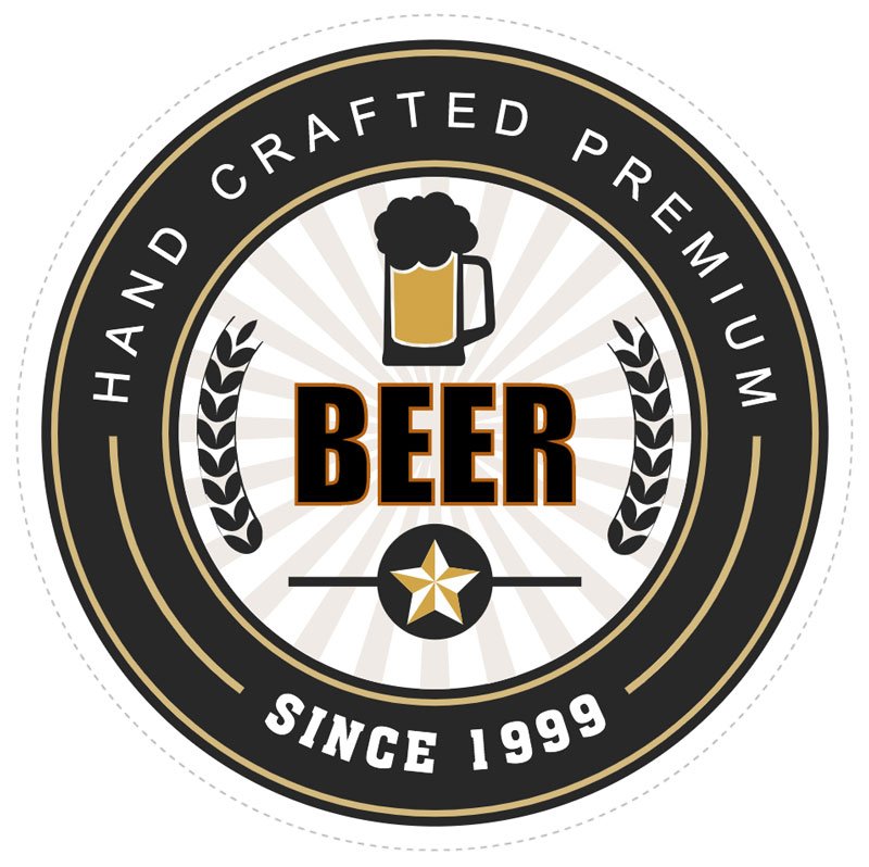 Beer Tap Resin Decals